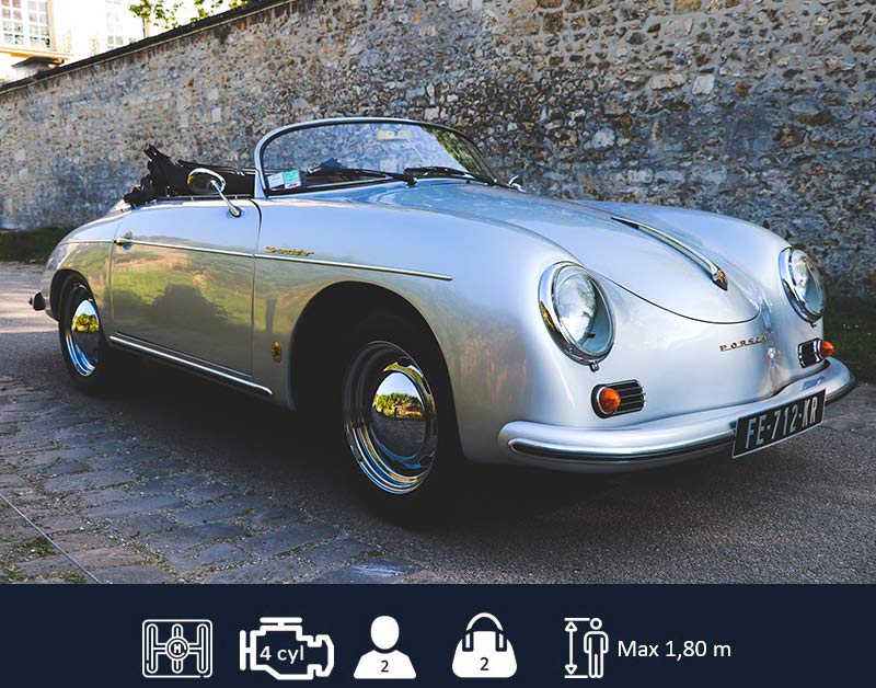 Location Voiture Prestige Week End Porsche 356 James Dean