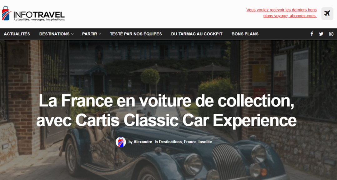 La France en voiture de collection avec Cartis Classic Car Experience